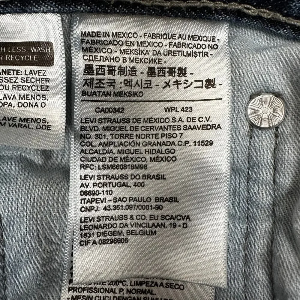 Levi's Men's 505 Straight Leg Jeans Denim Medium Wash Size 33x32